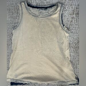 Cream Sleeveless Top